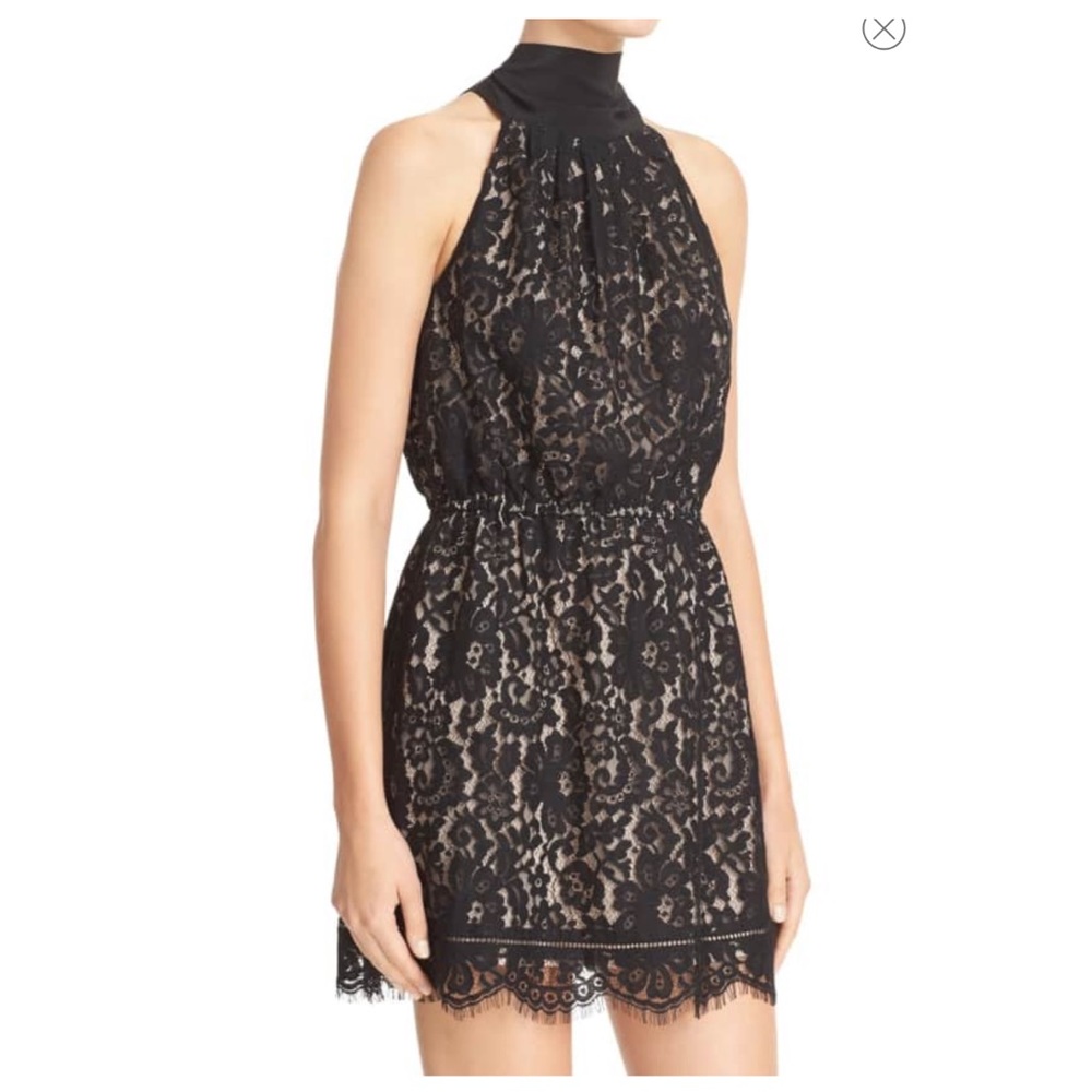 NWT Joie “Cyndi” Lace Blouson Choker Dress
